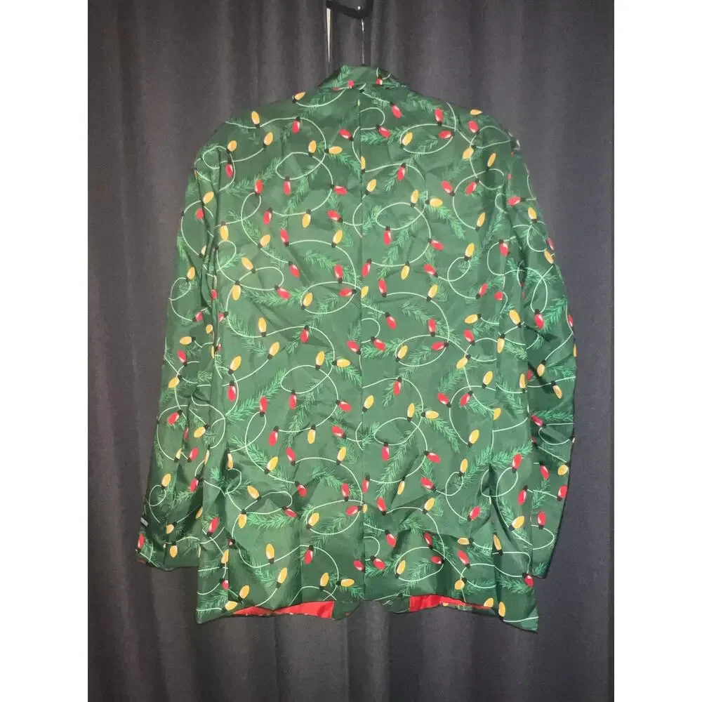 Ugly Christmas Sweater Xmas Size Large Blazer Jacket - Picture 3 of 3